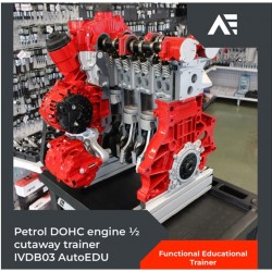 AutoEDU IVDB03 Entrenador Educativo de Motor gasolina DOHC ½ corte