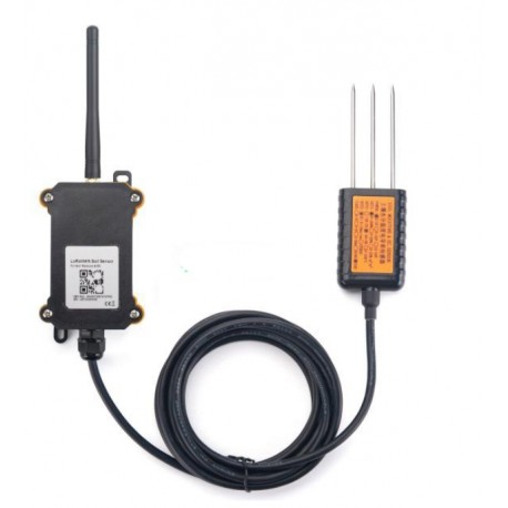 Sensor LoRaWAN de Umidade e CE do Solo para IoT Agrícola